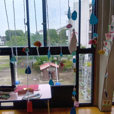 お部屋にもかわいい雨