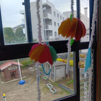 お部屋にもかわいい雨