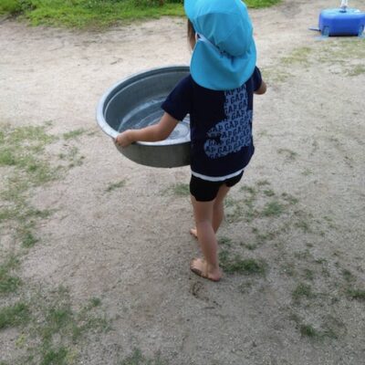 泥んこ遊び　～年長・年中～