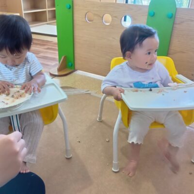 0.1歳児ランチタイム
